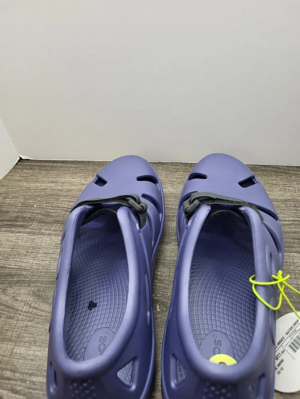 Oofos OOcandoo Recovery Shoe Water Drop Blue Mens 9 Womens 11 Adjusable New